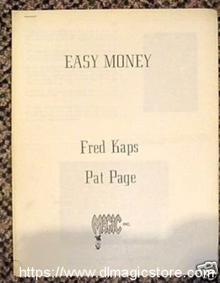 Easy Money By Pat Page And Fred Kaps