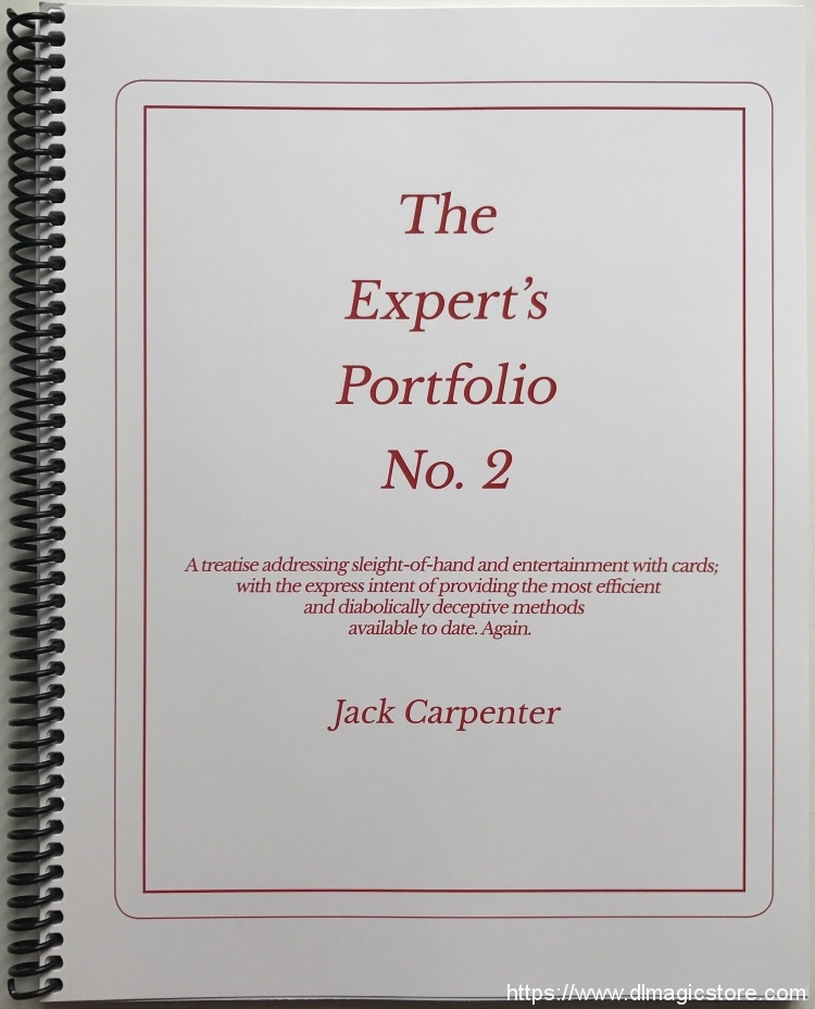 The Expert’s Portfolio No. 2 by Jack Carpenter